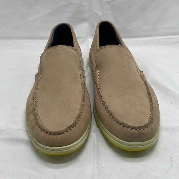 Steve Madden Loafers P-Cay Natural Nubuck Suede Leather in Cream Tan Sz 10 - Picture 2 of 13